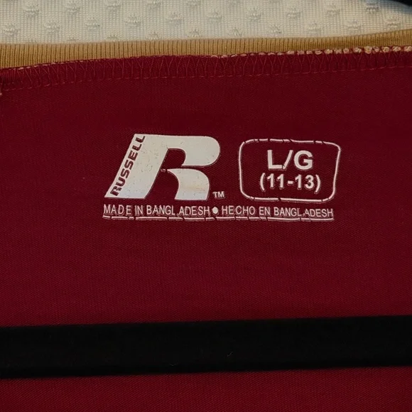 Russell Athletic Red and Tan FSU Seminoles V-Neck Tee Large - Picture 5 of 5